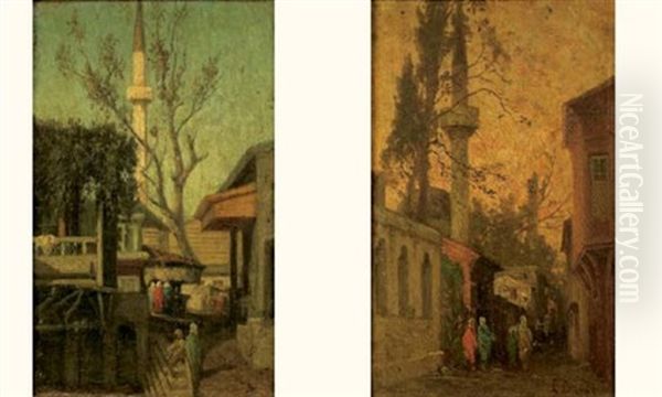 Ruelle Animee De Personnages A Istanbul (+ Another Similar; Pair) - view 1