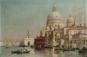 Venise, La Salute Sur Le Grand Canal by Germain Fabius Brest
