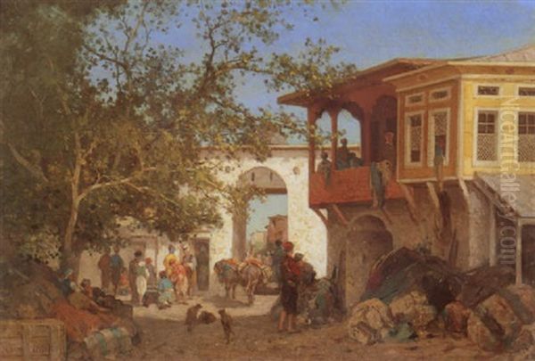 A Bazaar In Constantinople - view 1
