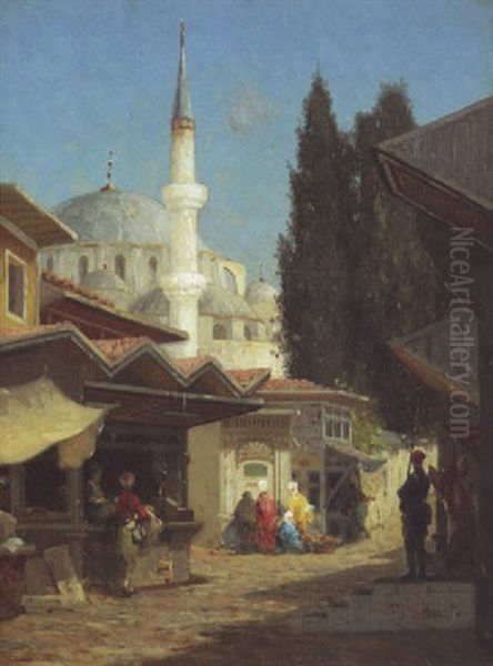 Ruelle Animee Pres De Sainte Sophie.  Istanbul - view 1