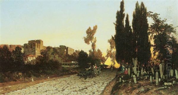 A Turkish Street Scene - view 1