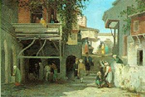 Street Scene In Turkey by Germain Fabius Brest
