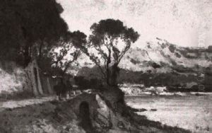 La Baie De Villefranche by Germain Fabius Brest