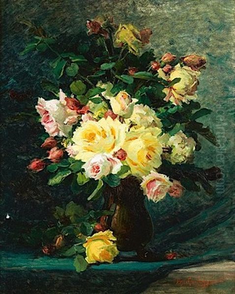 Bouquet De Roses Dans Un Pichet - view 1