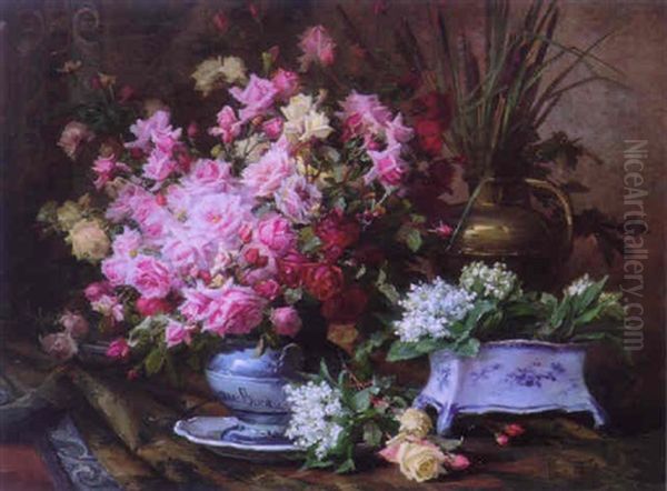 Bouquets Of Roses And Lilies Of The Valley - view 1