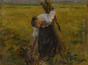 Glaneuse D'oeillettes by Jules Breton