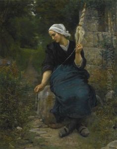 Fileuse by Jules Breton