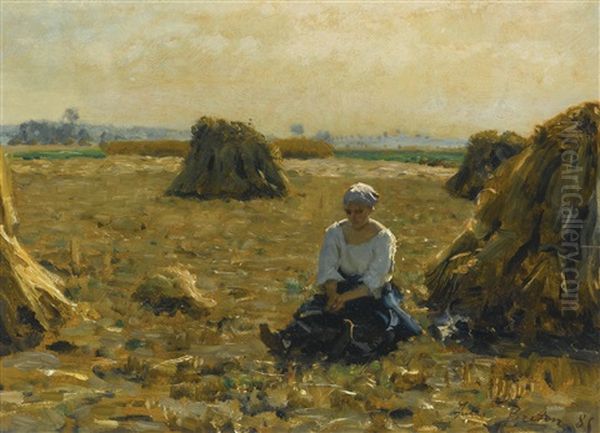 Jeune Femme Dans Les Champs - view 1