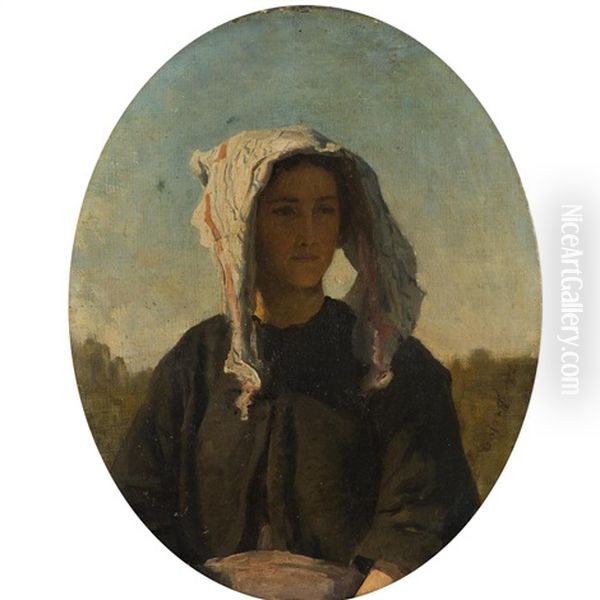 Portrait De Jeune Paysanne - view 1