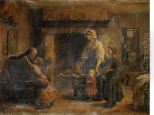 La Fete De Grandpere by Jules Breton