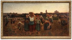 Le Rappel Des Galneuses (calling In The Gleaners) by Jules Breton