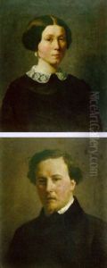 Portrait Von Clemence Catherine Charbon by Jules Breton