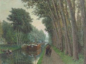 La Souchez A Courrieres by Jules Breton