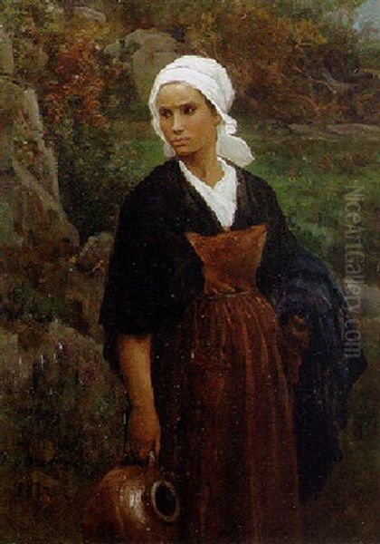 Femme Portant Une Cruche - view 1