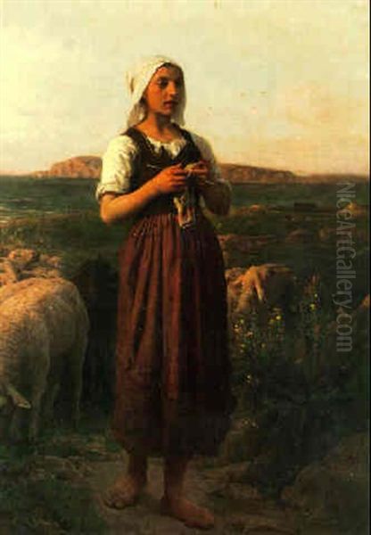 With Her Flock - view 1