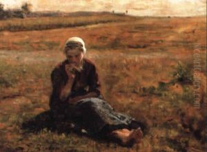 Le Gouter by Jules Breton