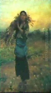 The Young Gleaner From Courrieres by Jules Breton