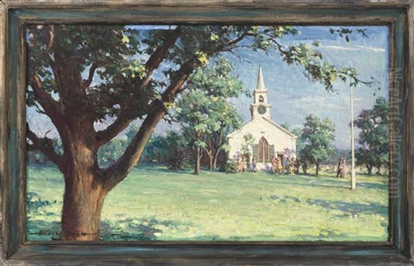 Figural Landscape With Church - view 1