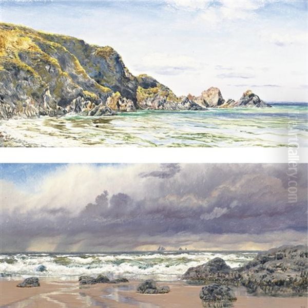 A Rocky Coast (+ A Stormy Day; Pair) - view 1