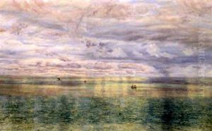 The Sicilian Sea, From The Taormina Cliffs by John Brett