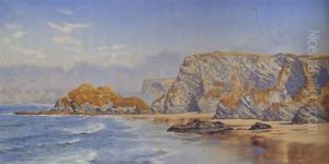 A Coastal Scene (cornwall?) by John Brett