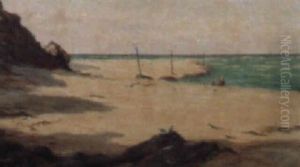 Coast Of Penzance, Cornwall by John Brett