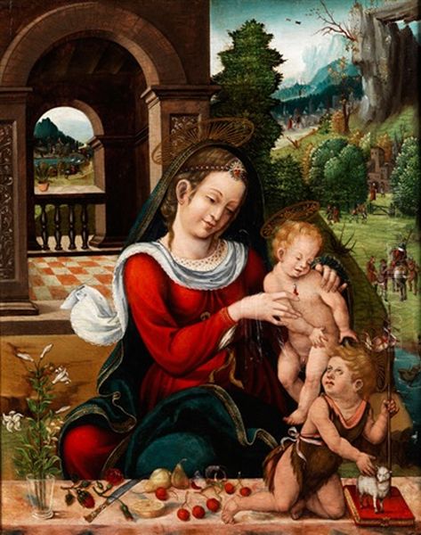 Madonna Mit Dem Jesuskind Und Dem Johannesknaben - view 1