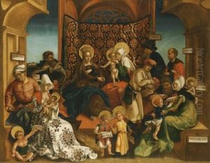 The Holy Kinship (collab. W/studio) by Joerg Breu the Elder