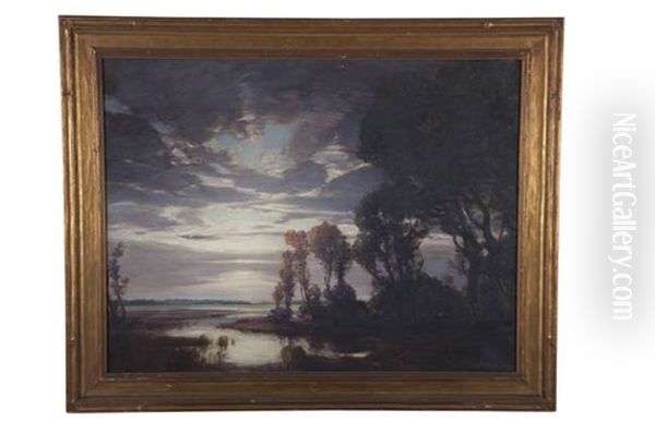 Twilight Over A Lake - view 1