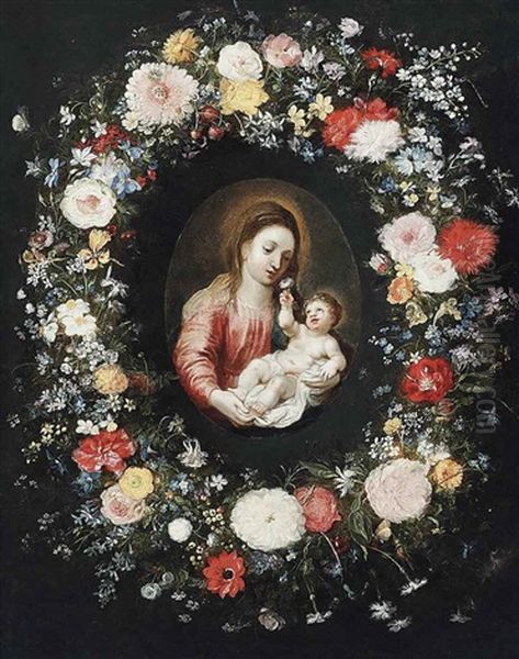 The Virgin And Child Surrounded By A Garland Of Flowers - view 1