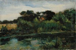 Spring Pond (view Of Long Island, New York?)