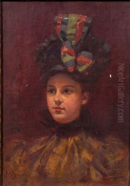 Portrait Of A Woman With A Hat - view 1