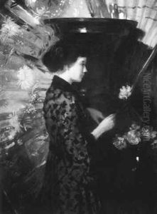 Portrait Of A Woman In An Oriental Interior