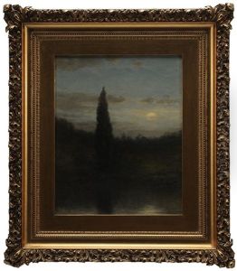 Moonlit Pond by James Renwick Brevoort