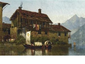 View Of Lake Como, Italy by James Renwick Brevoort