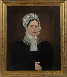 Portrait Of A Woman In A Black Gown