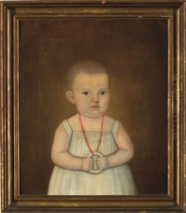 Portrait Of Sarah Little Bryant Of Castine, Maine, As A Young Child by John Brewster Jr.