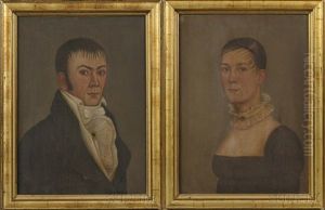 Portrait Of Lydia Singer Newhall (+ Portrait Of Samuel Pratt Newhall; 2 Works)