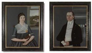 Portrait Of Major Daniel Coffin (+ Elizabeth Stone Coffin Of Newbury, Massachusett; Pair)