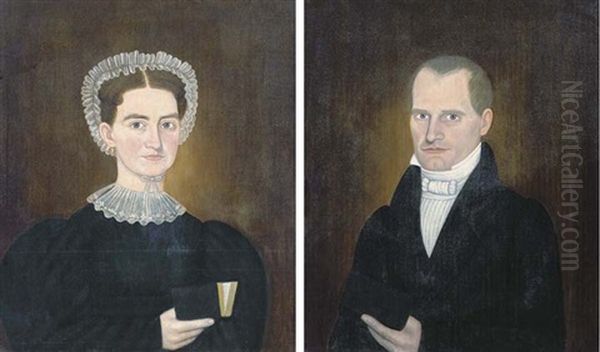 Potraits Of Lucinda And Matthew Robbin (pair) - view 1