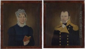 Portrait Of General John Perley, Jr. by John Brewster Jr.