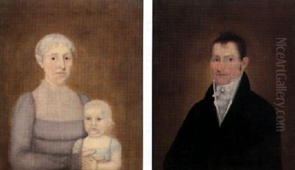 Mrs. Caleb Hall With Son John - view 1