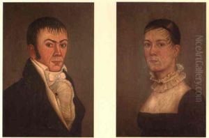 Portrait Of Lydia Singer Newhall by John Brewster Jr.