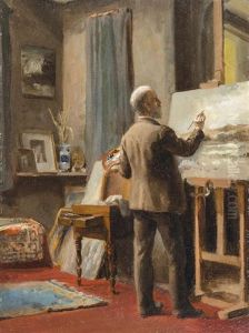 Portrait Of The Artist's Father by Anna Richards Brewster