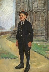 Portrait Of A Peasant (portrait Of A Student & Portrait Of A Country House, Various Sizes; 3 Works) by Anna Richards Brewster