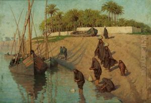 Along The Banks Of The Nile by Anna Richards Brewster