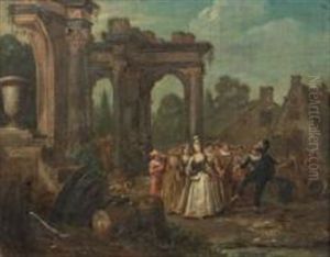 Personnages De La Commedia Dell"arte by Frans Breydel