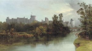 Windsor Castle From The Thames by J.R. Allan