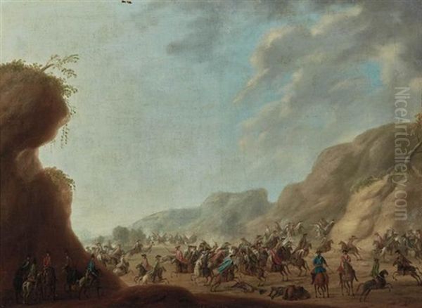 Horsemen In Combat - view 1