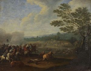 Reitergefecht by Karel Breydel